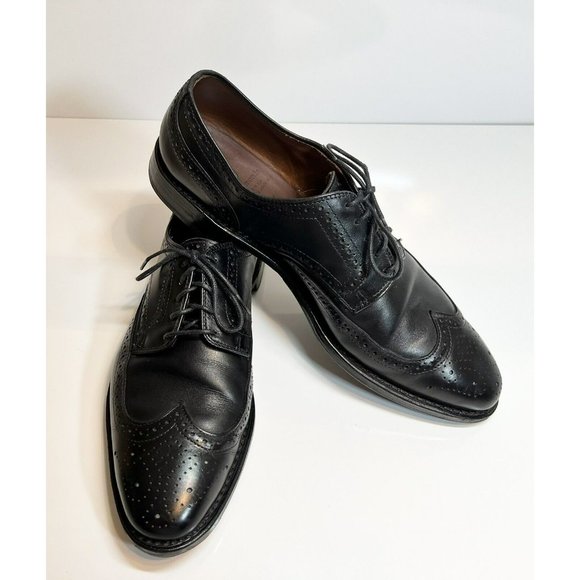 Men’s Allen Edmonds Black Leather Stuttgard Oxford Dress Shoes, Size 9.5D. main image 9
